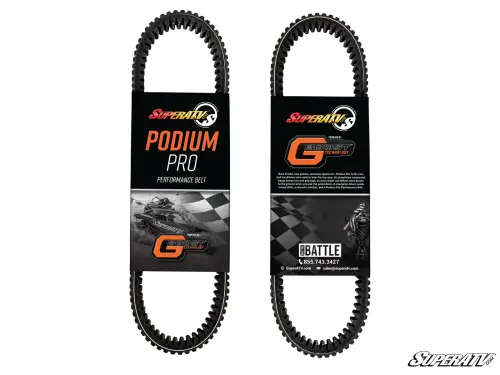 SuperATV Heavy-Duty CVT Drive Belt for Polaris (2017-24) RZR (OEM# 3211227) Podium Pro Style