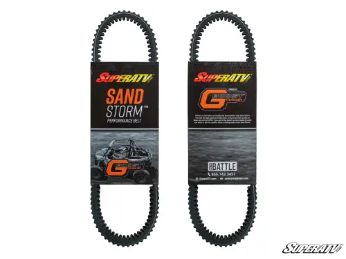 SuperATV Heavy-Duty CVT Drive Belt for Polaris (2017-24) RZR (OEM# 3211227) Sand Storm Style