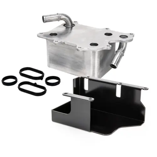 Bullet Proof Diesel Heavy Duty Oil Cooler Upgrade for Ford (2011-19) 6.7L Diesel, with Gaskets and Rock Shield