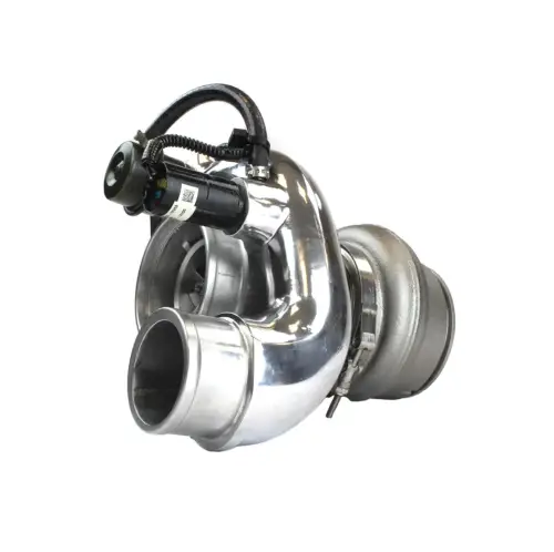 Industrial Injection HE351 XR2 Series 63MM Billet Upgrade Turbo 64MM TWSA for Ram (2004.5-07) 5.9L Cummins (Polished)