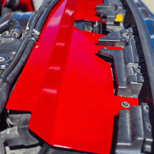 Blessed Performance HD Aluminum Air Deflector for Ford (2011-16) F-250/F-350/F-450/F-550 6.4L Power Stroke (Raw)