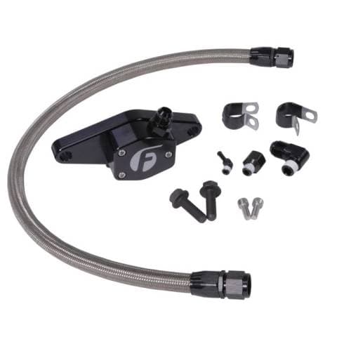 Fleece Performance Coolant Bypass for Dodge (1994-98) 2500/3500 5.9L VP Cummins (w/ Stainless Steel Braided Line)