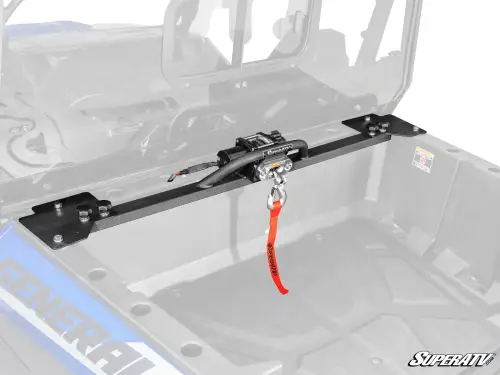 SuperATV Bed Winch for Polaris (2020-24) General XP (w/out Cube Lights)