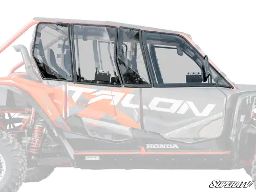 SuperATV Hard Cab Enclosure Upper Doors for Honda (2020-26) Talon 1000-4 (No Windshield)